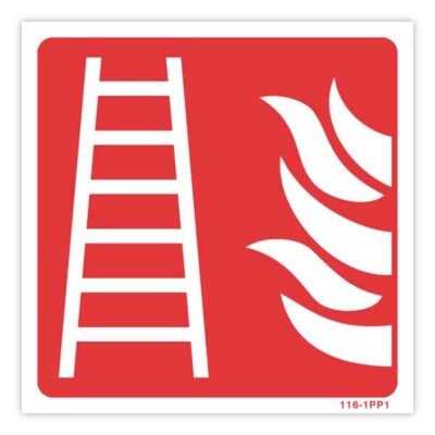 Echelle incendie + picto flamme