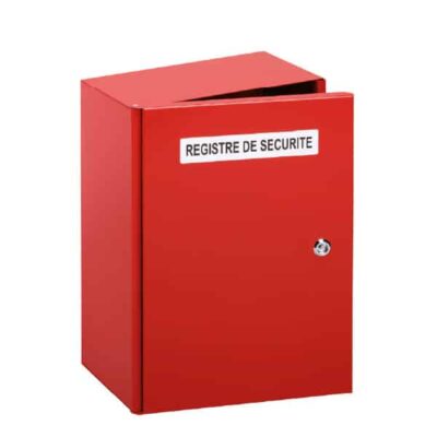 Coffret métallique pour livret d'intervention